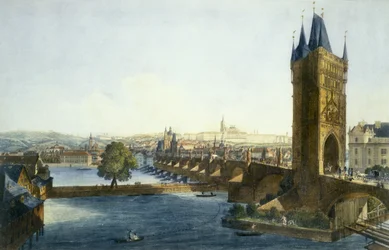 Vue du château de Prague et du Petit Quartier depuis le sud-ouest, 1836